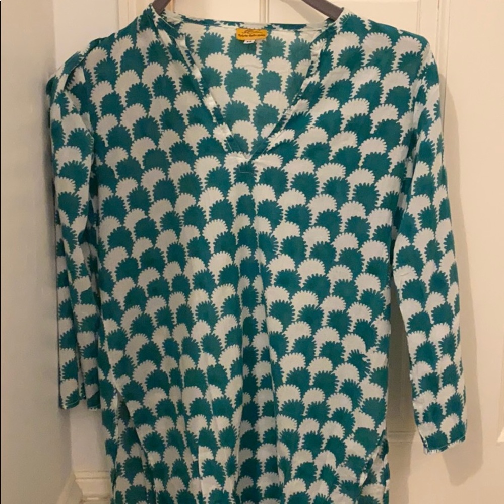 Roberta Roller Rabbit, Turquoise Tunic
